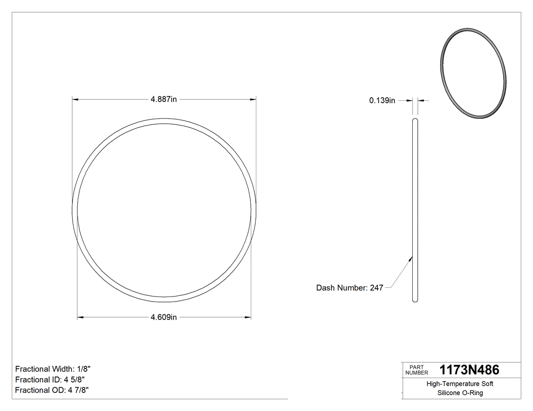 Technical drawing - 1173N486